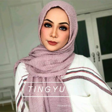 Mode muslimischen Frauen Hijab Wholsale muslimischen Schal Crinkle Blase Hijab